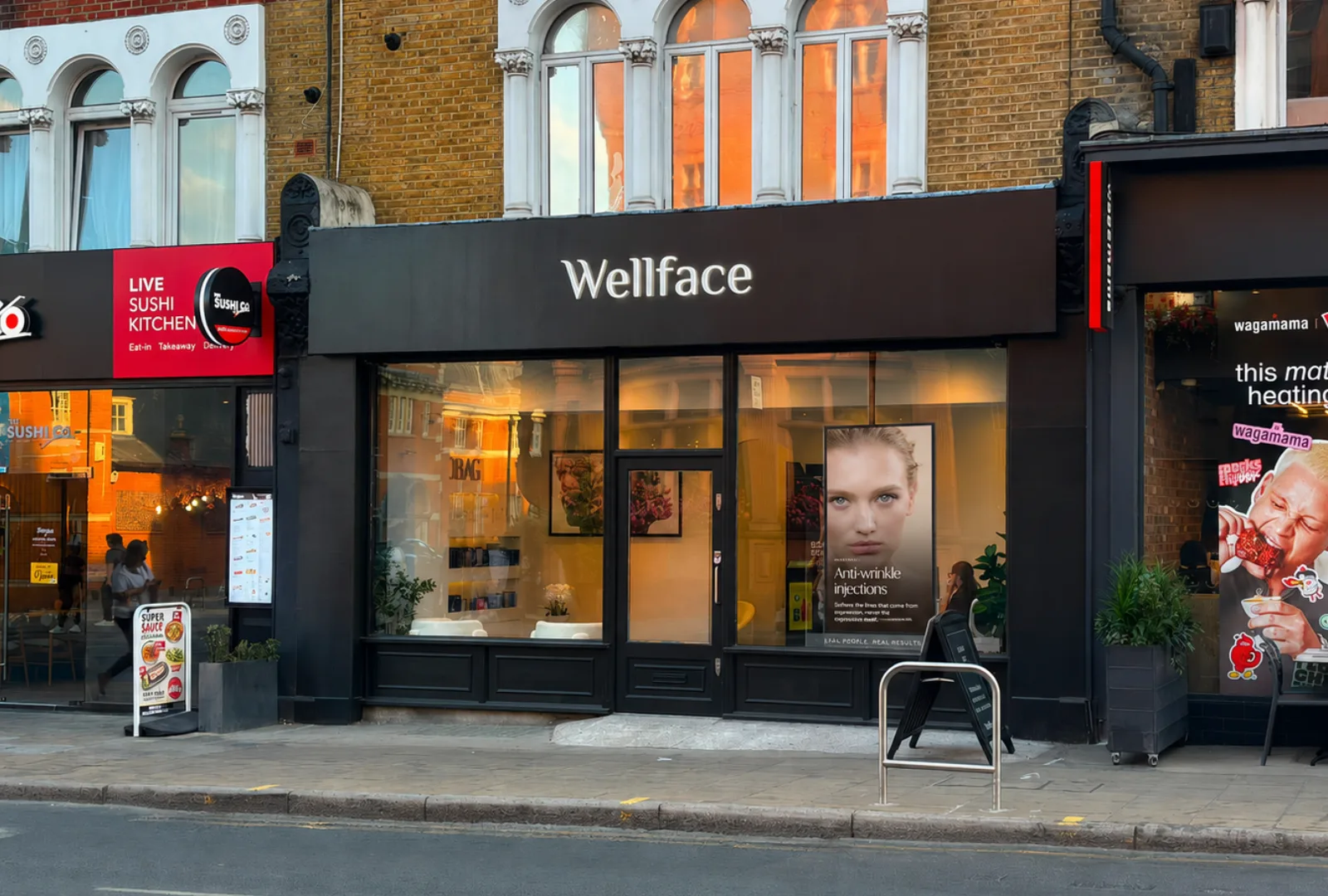 The Wellface clinic on Wimbledon Hill Road, London SW19
