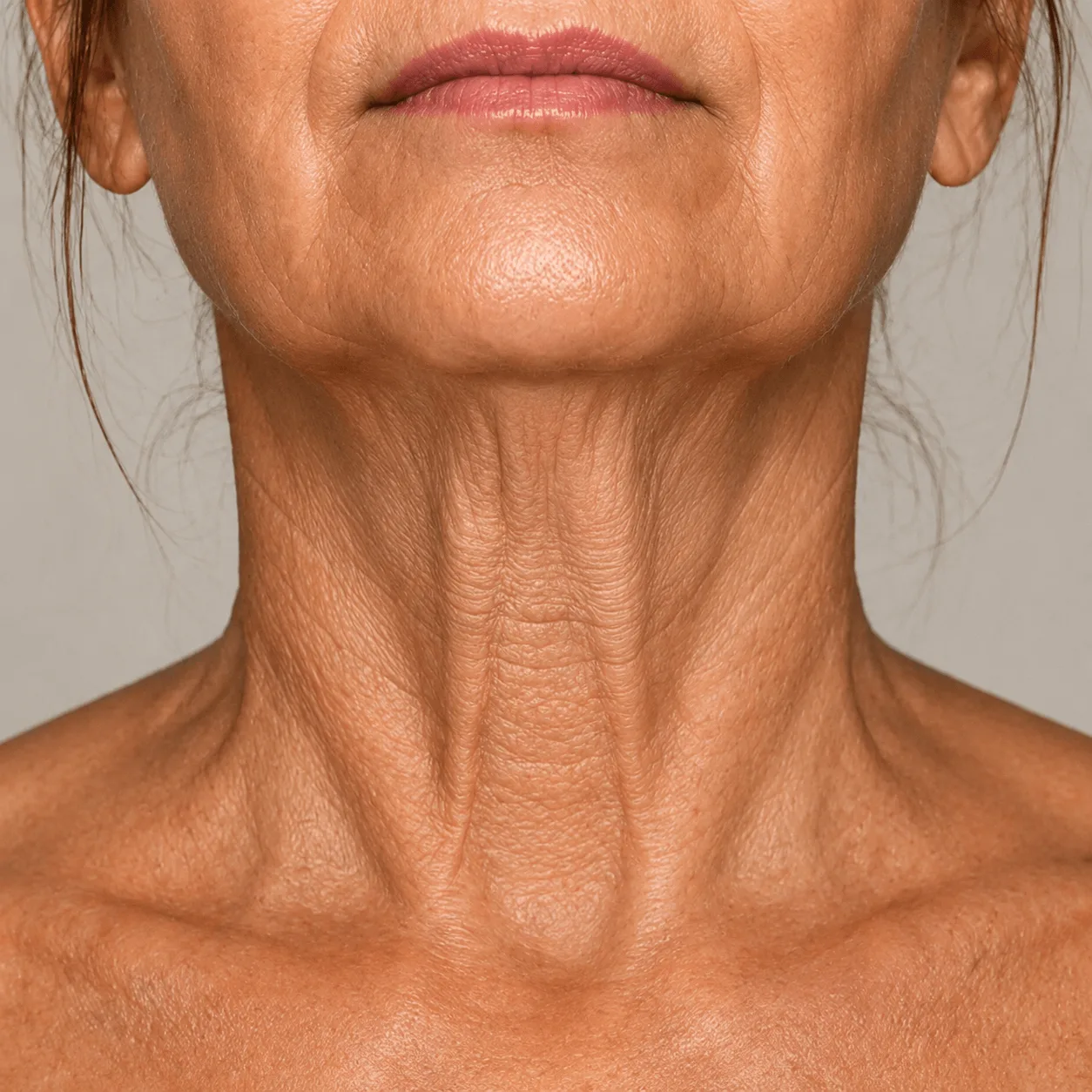 Loose neck skin and platysmal bands, the concerns neck treatment addresses